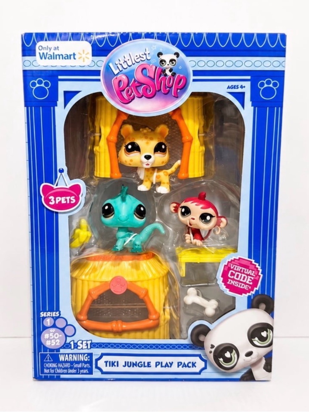 🆕 Littlest Pet Shop Tiki Jungle Play Pack Series 1 Gen 7 #50-52 Play Pet Figures